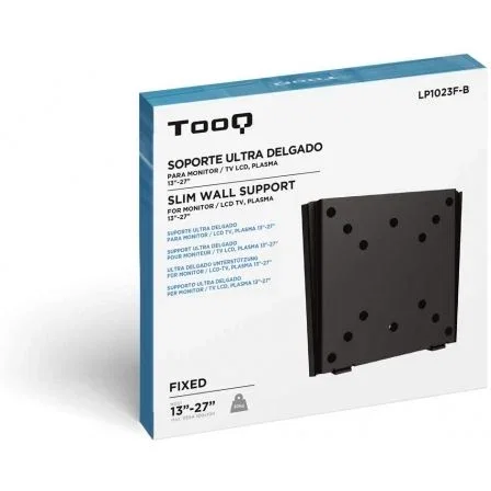 Tooq Soporte Fijo de Pared para Monitor de 13"-27", Peso Máximo 30kg, VESA 100x100, Negro Tooq Soporte Fijo de Pared para Monitor de 13"-27", Peso Máximo 30kg, VESA 100x100, Negro